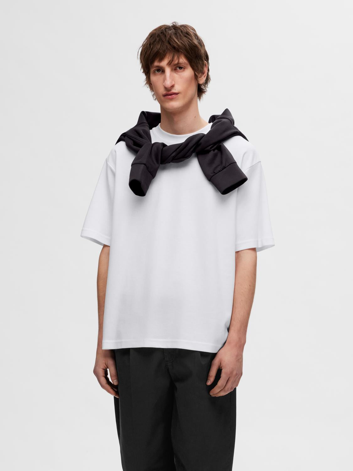 SLHLOOSEOSCAR T-Shirt - Bright White